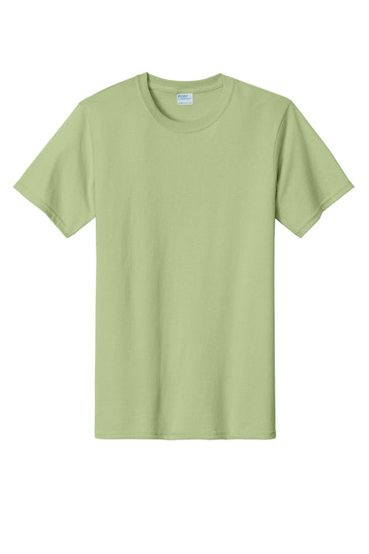 Front View of Pistachio Port & Co Essential Tee. PC61 plain