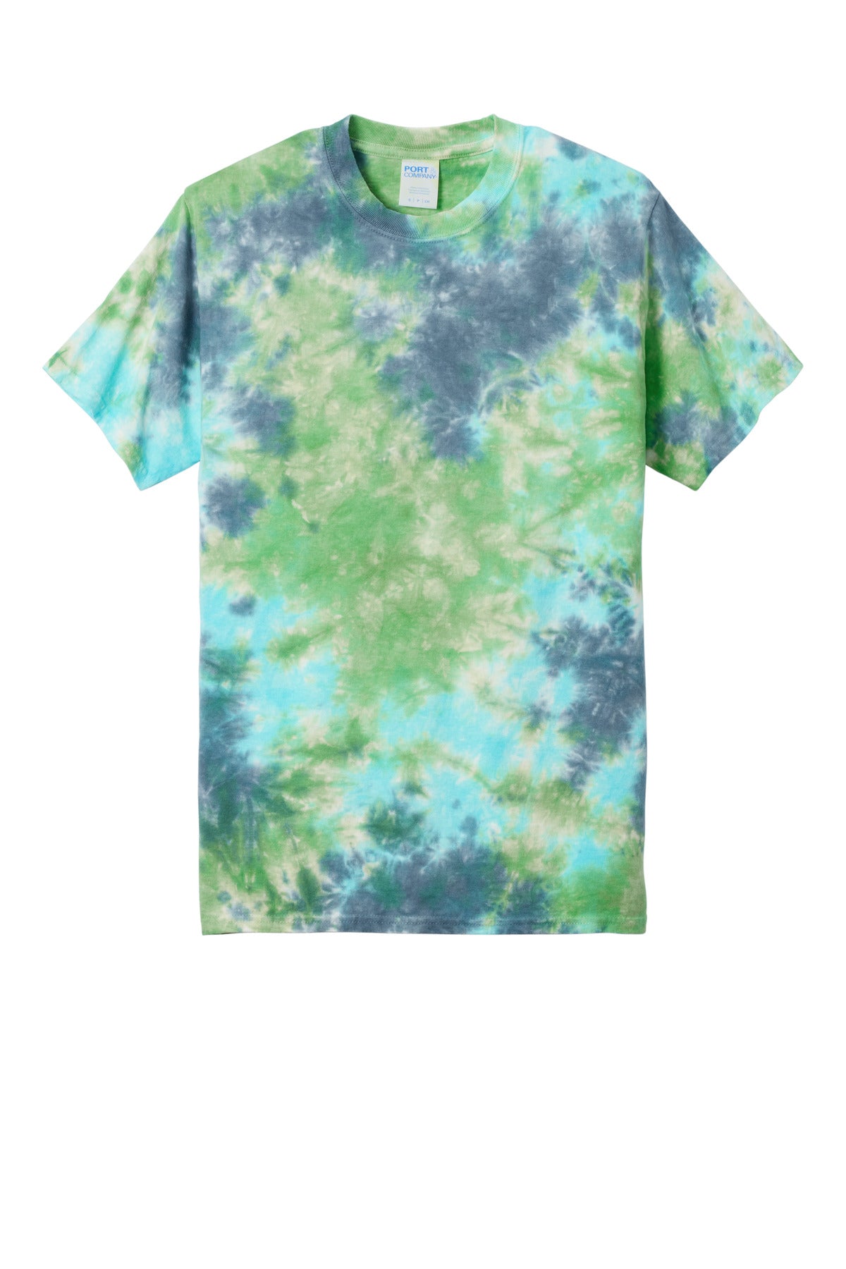 Front View of PlnErtCbst Port & Co Crystal Tie-Dye Tee PC145 plain