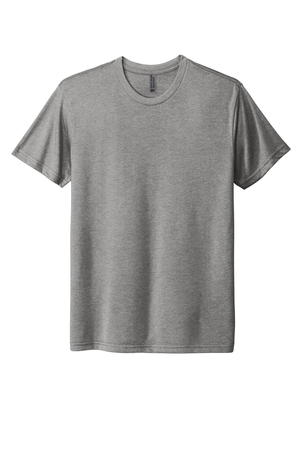 Front View of PremHthr Next Level Apparel Adult Tri-Blend Tee. NL6010 plain