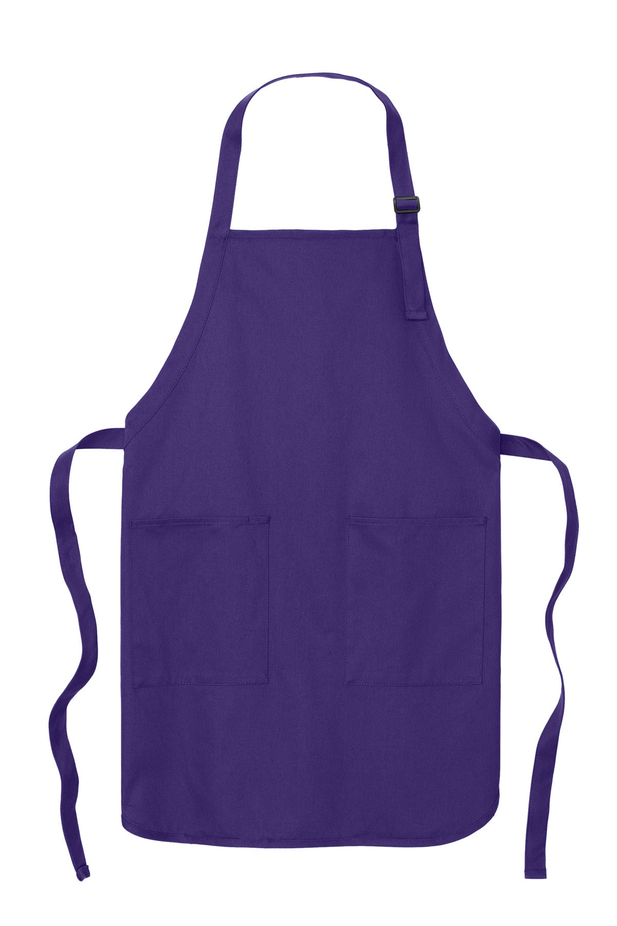 Front View of PrismPrpl Port Authority Full-Length Apron with Pockets. A500 plain