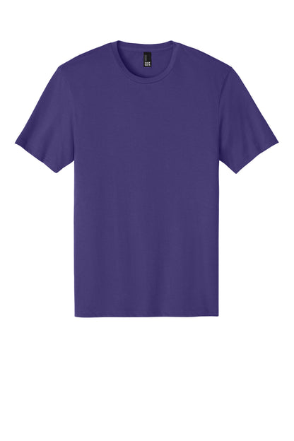 Front View of Purple District Perfect Weight Tee. DT104 plain