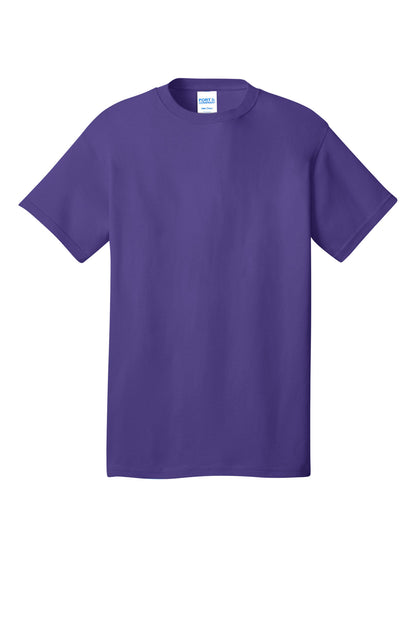 Front View of Purple Port & Co Core Cotton DTG Tee PC54DTG plain