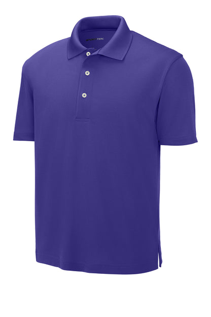 Front View of Purple Sport-Tek Dri-Mesh Polo. K469 plain
