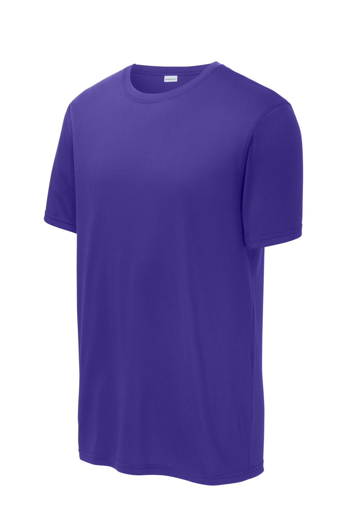 Front View of Purple Sport-Tek Echo Tee ST760 plain