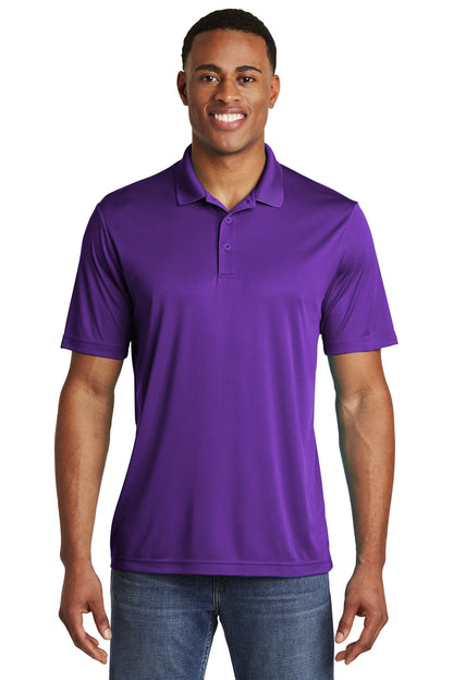 Front View of Purple Sport-Tek PosiCharge Competitor Polo. ST550 plain