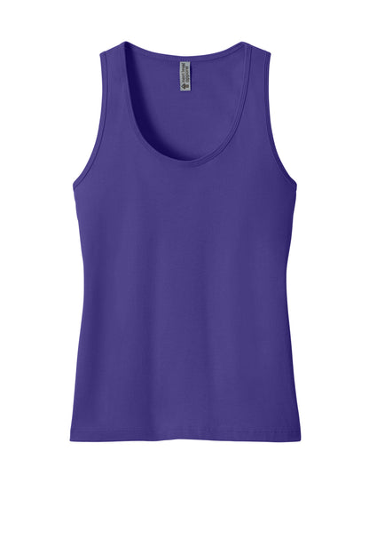 Front View of PurpleRush Next Level Apparel Women's Cotton Tank NL3933 plain