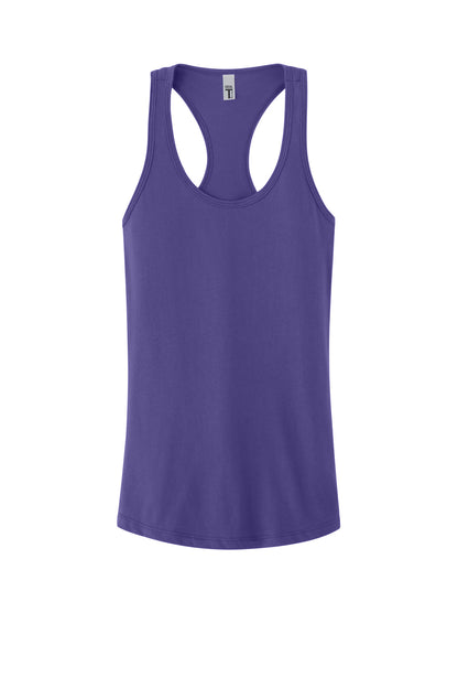 Front View of PurpleRush Next Level Apparel Women's Ideal Racerback Tank NL1533 plain