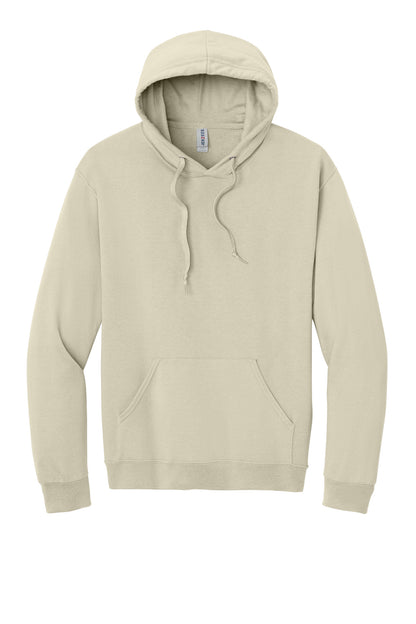 Front View of Putty Jerzees Ultimate Unisex CVC Ring Spun Hooded Sweatshirt IC49M plain