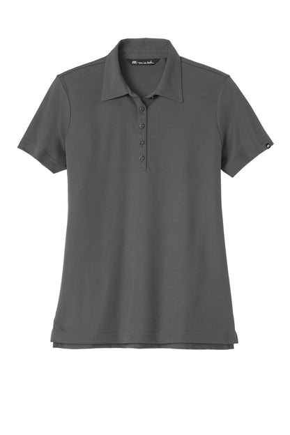 Front View of QuiShaGrey TravisMathew Women's Oceanside Solid Polo TM1WW001 plain