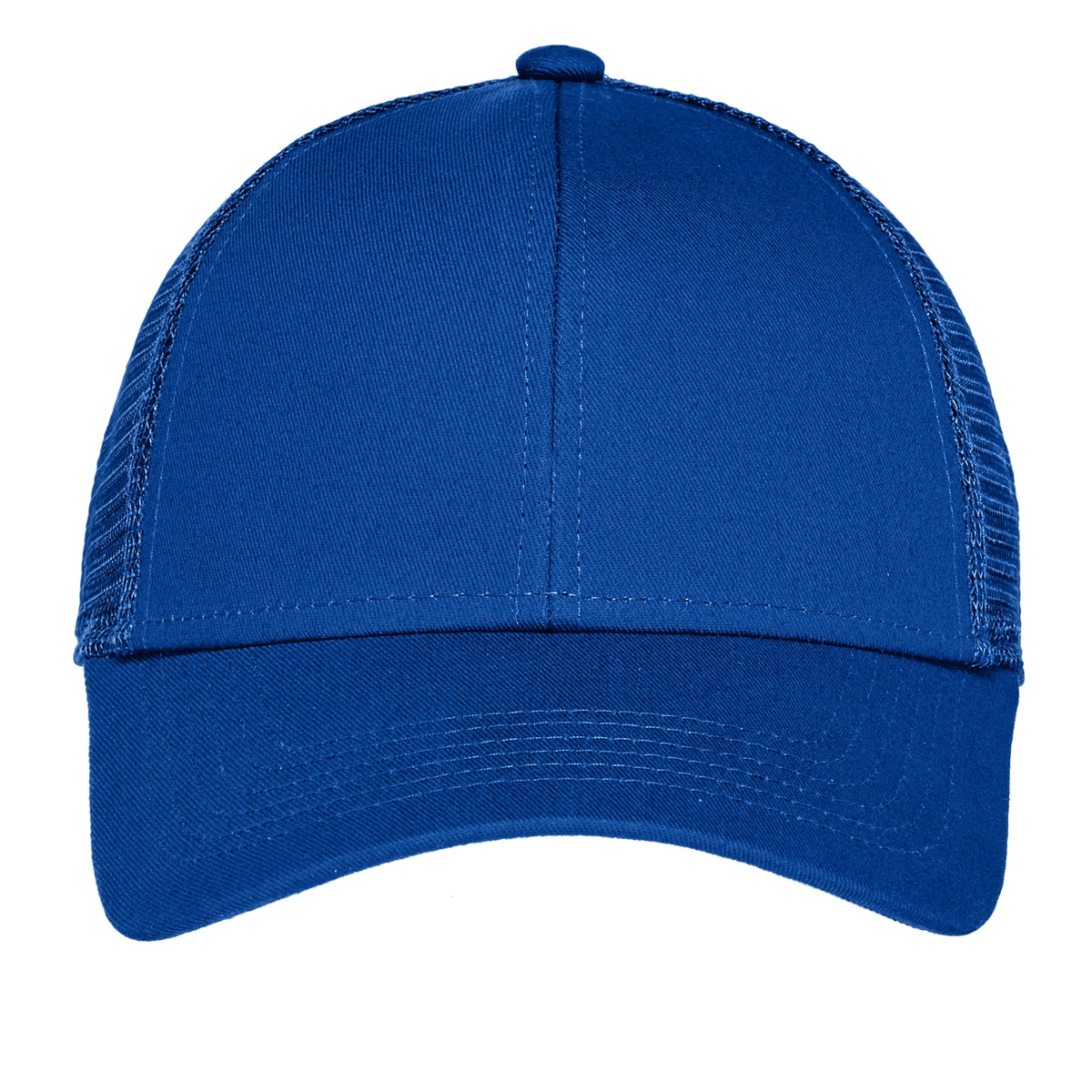 Front View of Radiant Royal Port Authority Adjustable Mesh Back Cap. C911 plain