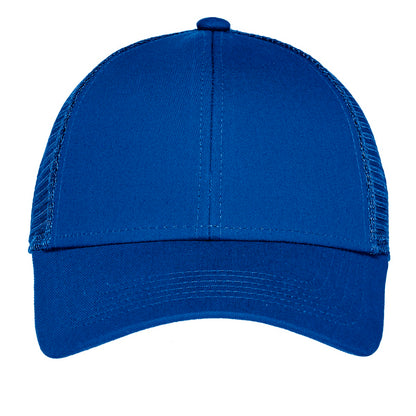 Front View of Radiant Royal Port Authority Adjustable Mesh Back Cap. C911 plain