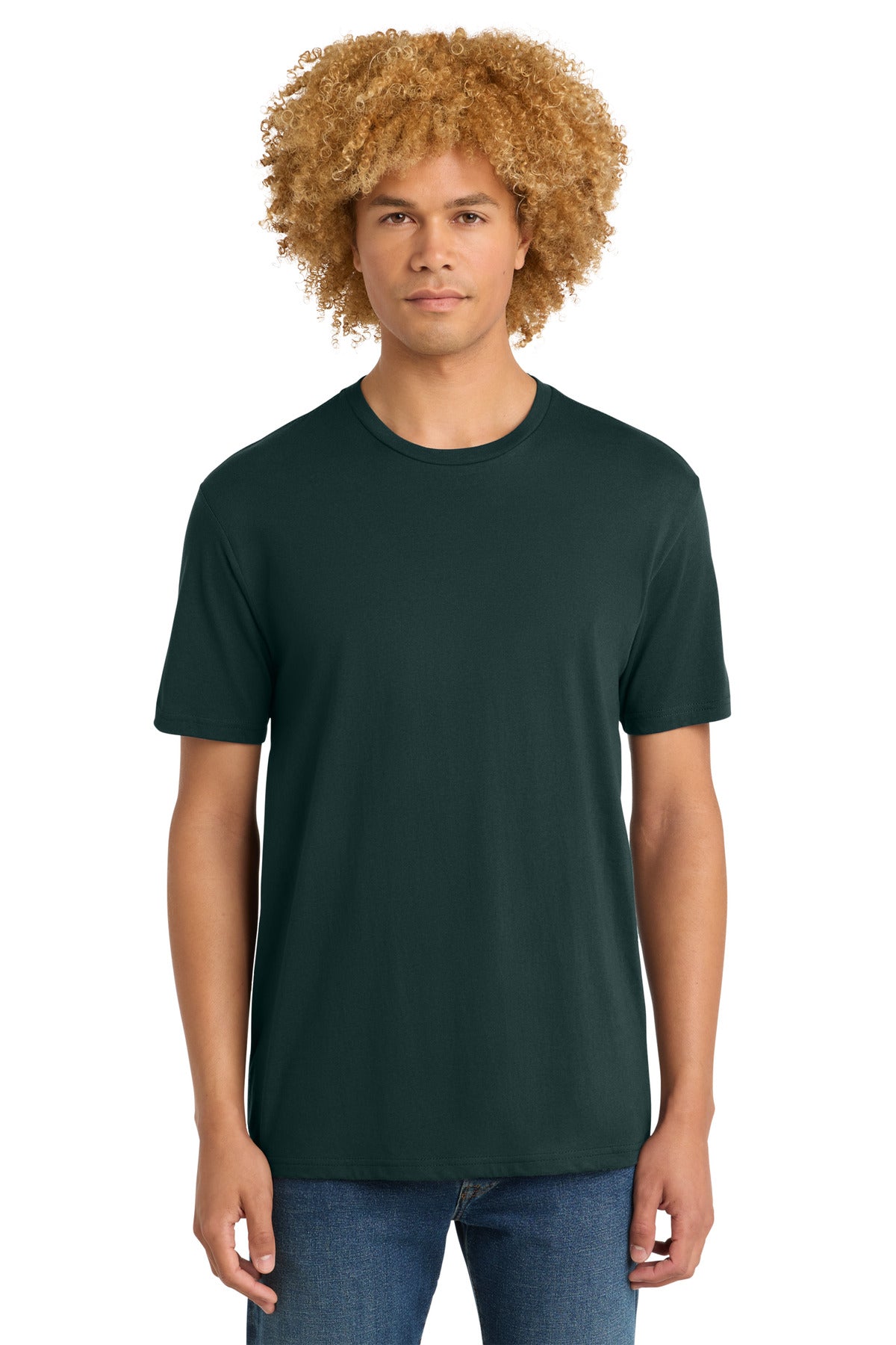 Front View of Rainforest District Perfect Weight Tee. DT104 plain