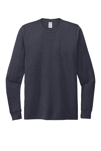 Front View of Rebel Blue Allmade Unisex Tri-Blend Long Sleeve Tee AL6004 plain