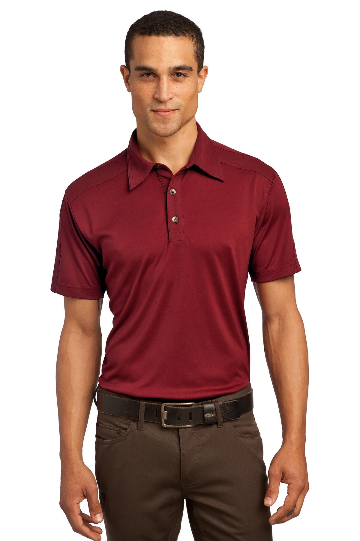 Front View of Rebel Red OGIO - Hybrid Polo. OG109 plain