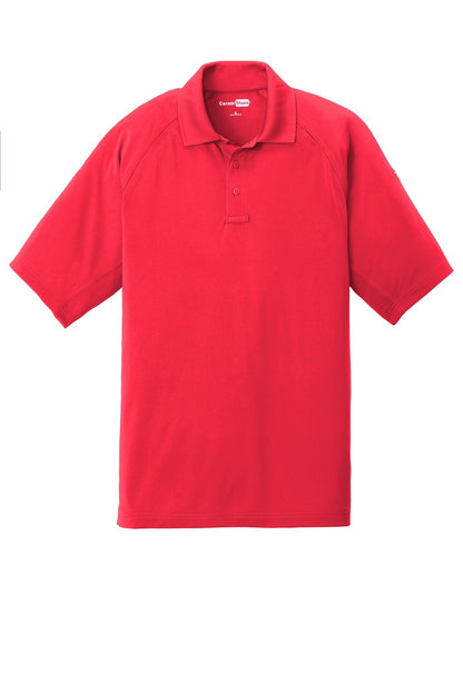 Front View of Red CornerStone Select Lightweight Snag-Proof Tactical Polo. CS420 plain