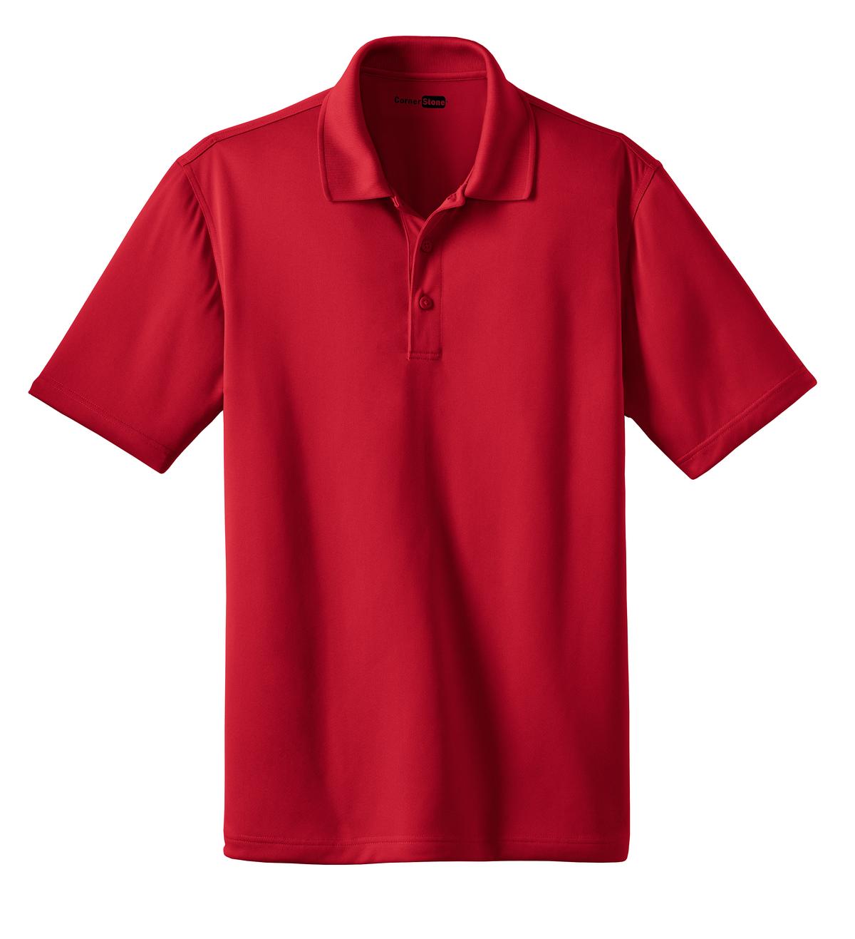 Front View of Red CornerStone - Select Snag-Proof Polo. CS412 plain