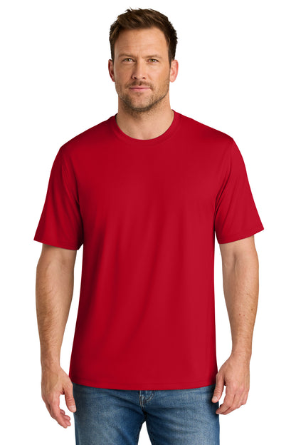 Front View of Red CornerStone Workwear Pro Short Sleeve Tee CS440 plain