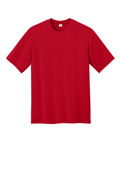 Front View of Red CornerStone Workwear Pro Short Sleeve Tee CS440 plain