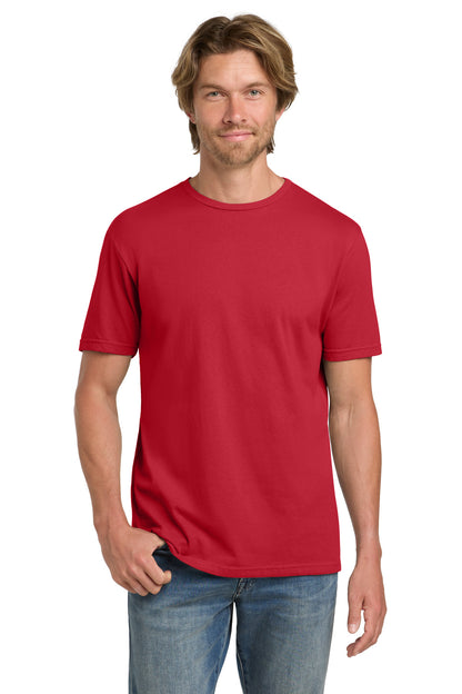 Front View of Red Gildan 100% Ring Spun Cotton T-Shirt. 980 plain