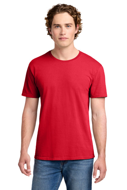 Front View of Red Port & Co Beach Wash Garment-Dyed Tee. PC099 plain