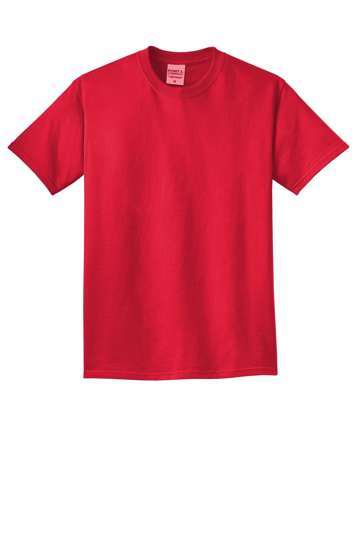 Front View of Red Port & Co Beach Wash Garment-Dyed Tee. PC099 plain