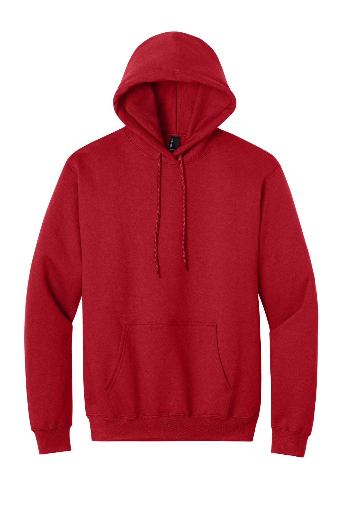 Front View of Red Port & Co Tall Essential Fleece Pullover Hooded Sweatshirt. PC90HT plain