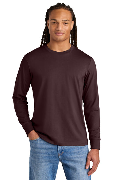 Front View of RedBrown Stanley/Stella Unisex Creator 2.0 Long Sleeve Tee SXU022 plain
