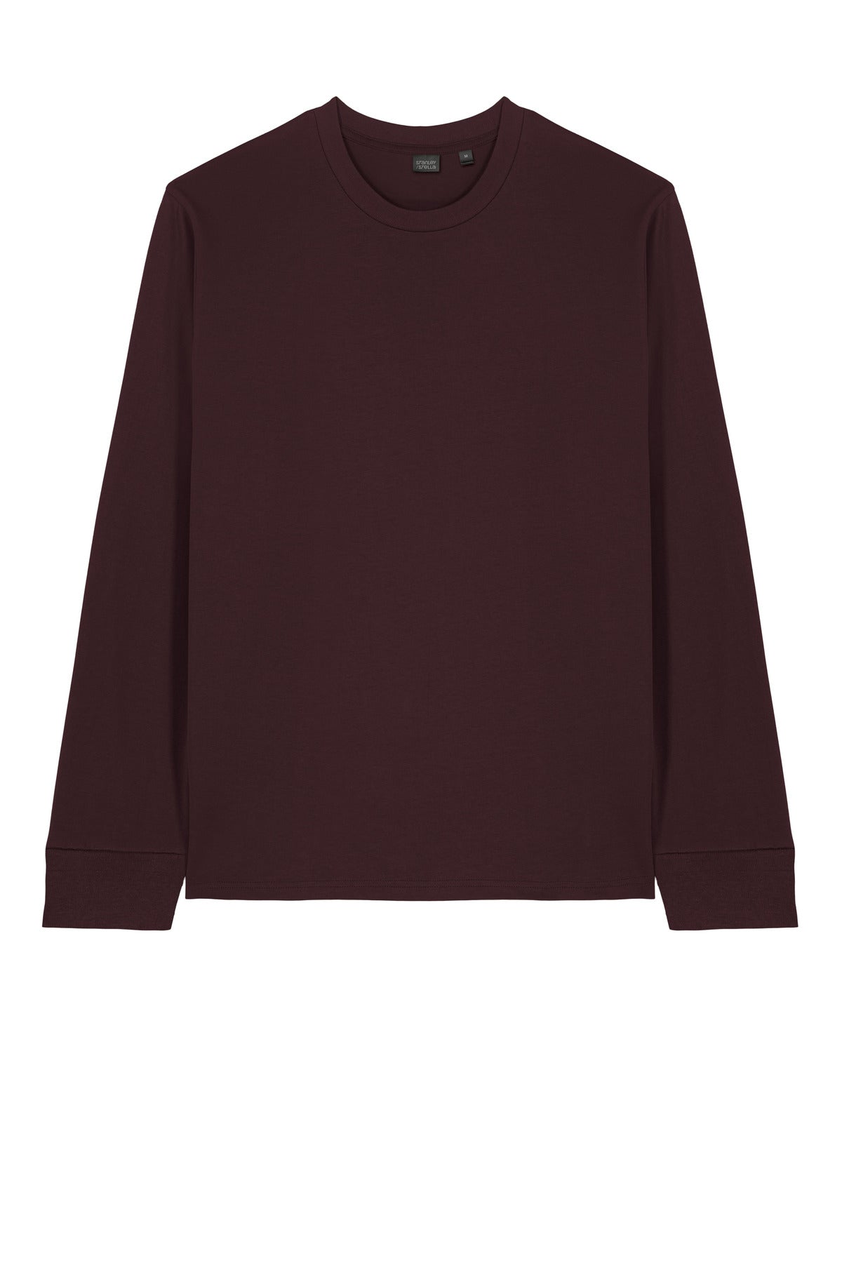 Front View of RedBrown Stanley/Stella Unisex Creator 2.0 Long Sleeve Tee SXU022 plain
