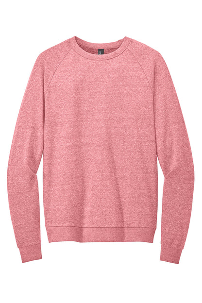 Front View of RedFrost District Perfect Tri Fleece Crewneck Sweatshirt DT1304 plain