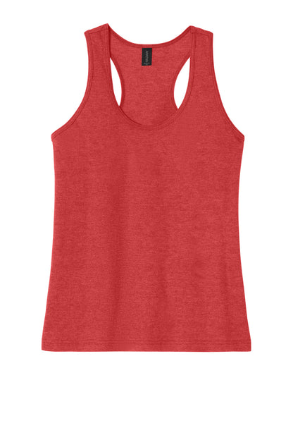 Front View of RedMist Gildan Softstyle Women's CVC Racerback Tank 64220LCVC plain