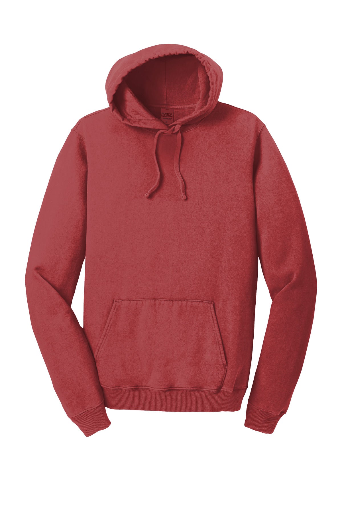 Front View of Redrock Port & Co Beach Wash Garment-Dyed Pullover Hooded Sweatshirt. PC098H plain