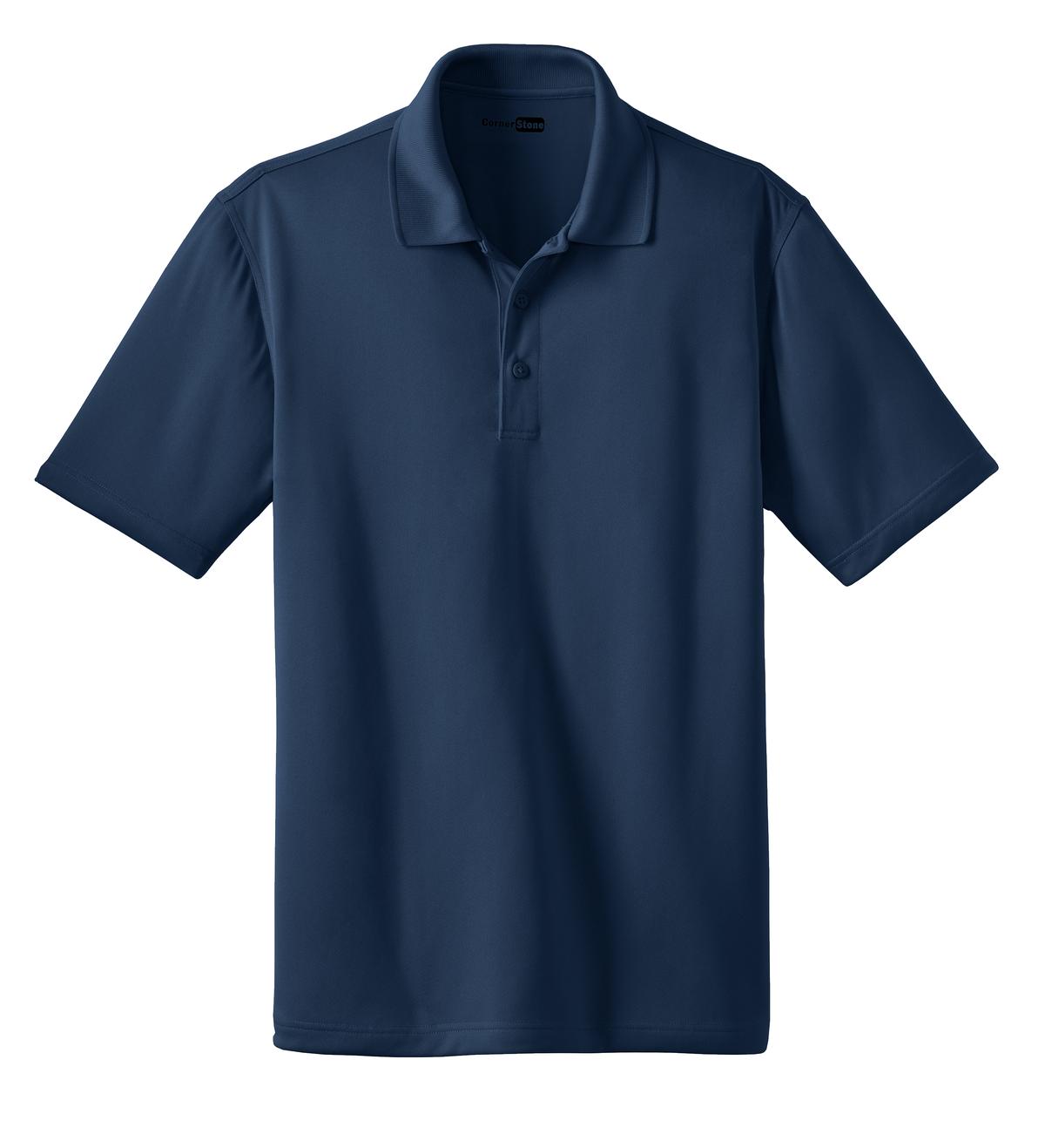 Front View of Regatta Blue CornerStone - Select Snag-Proof Polo. CS412 plain