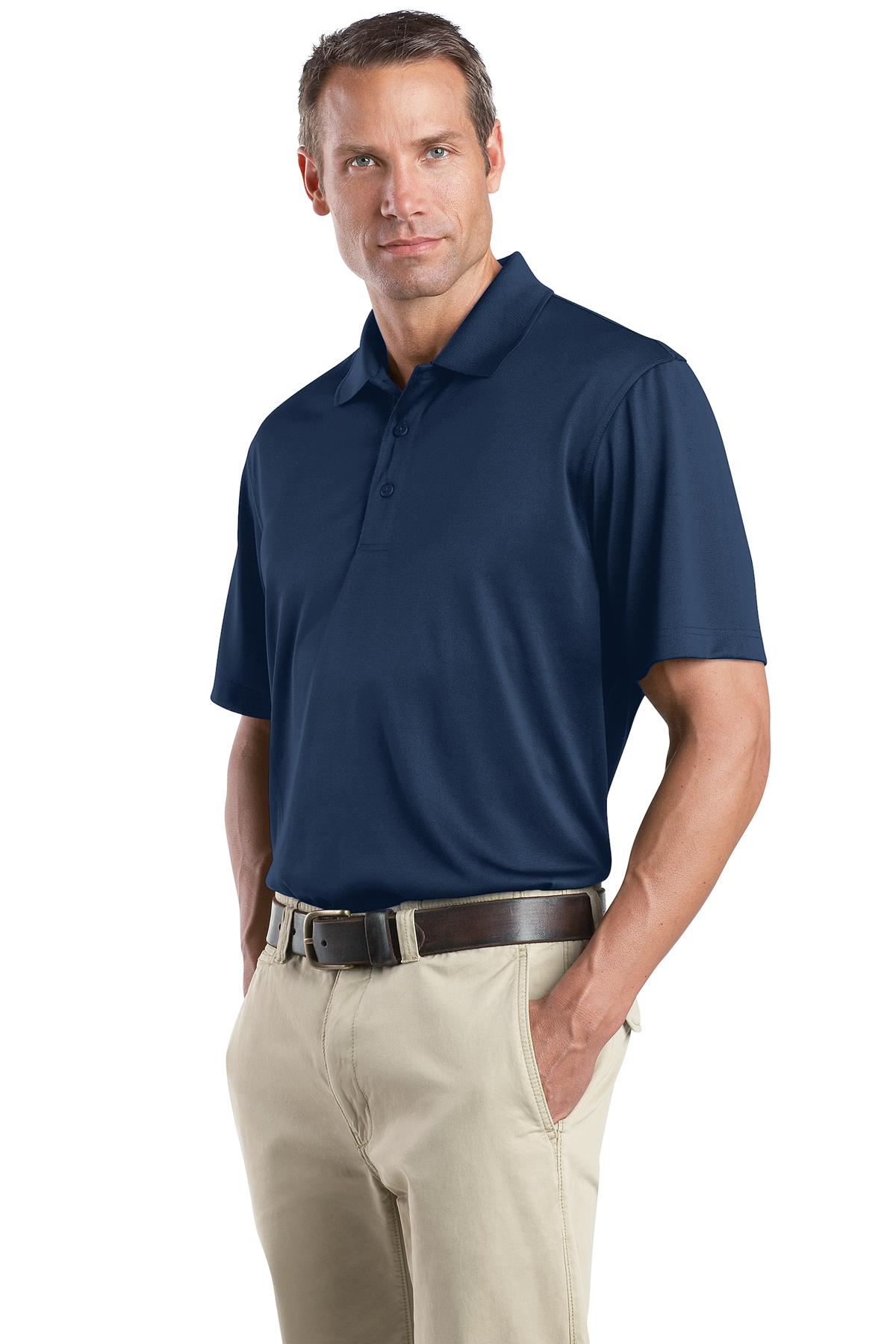 Front View of Regatta Blue CornerStone - Select Snag-Proof Polo. CS412 plain