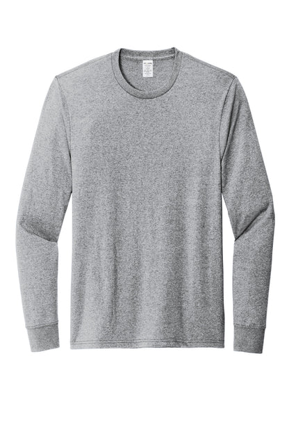 Front View of RemdGrayHt Allmade Unisex Long Sleeve Recycled Blend Tee AL6204 plain