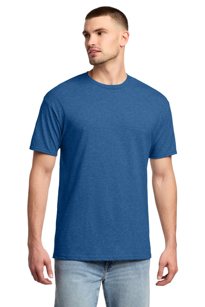 Front View of RetHtRoyal Jerzees - Dri-Power 50/50 Cotton/Poly T-Shirt. 29M plain