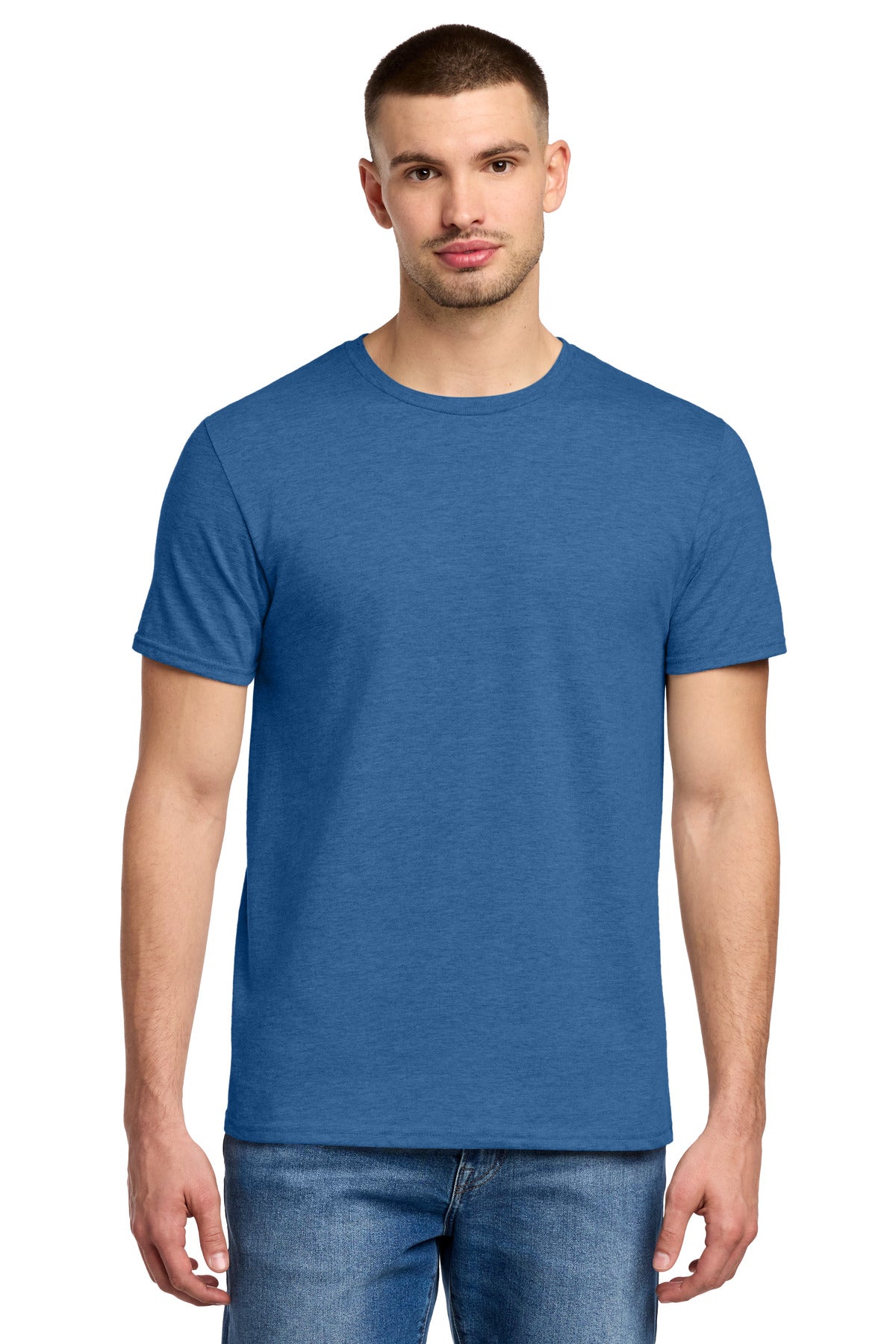 Front View of RetHtRoyal Jerzees Premium Blend Ring Spun T-Shirt 560M plain