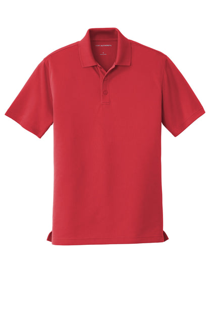 Front View of Rich Red Port Authority Dry Zone UV Micro-Mesh Polo. K110 plain