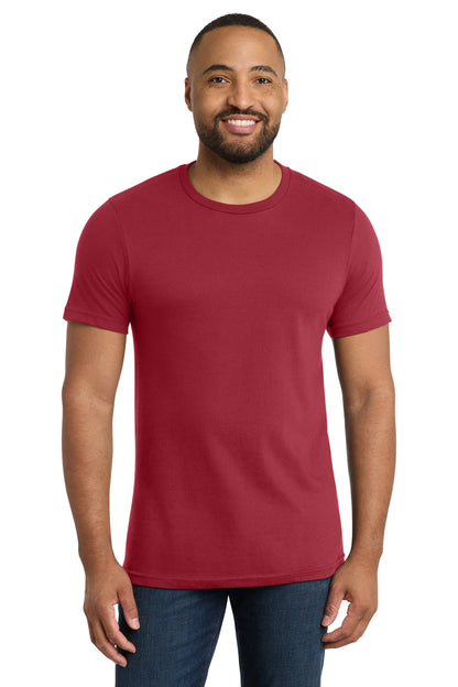 Front View of Rich Red Port & Co Bouncer Tee PC600 plain