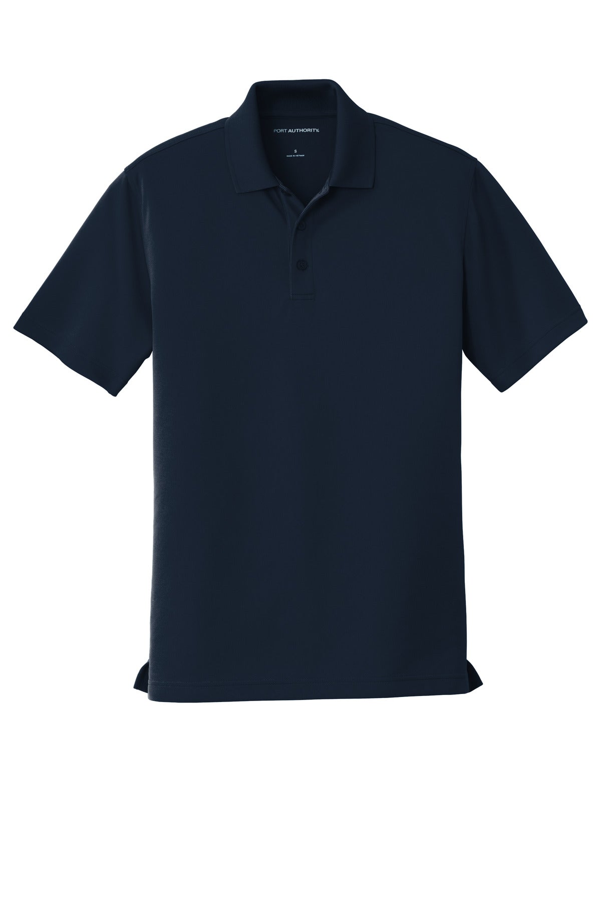 Front View of River Blue Nvy Port Authority Dry Zone UV Micro-Mesh Polo. K110 plain