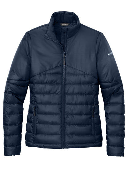 Front View of RiverBlNv Eddie Bauer Women's Quilted Jacket EB511 plain