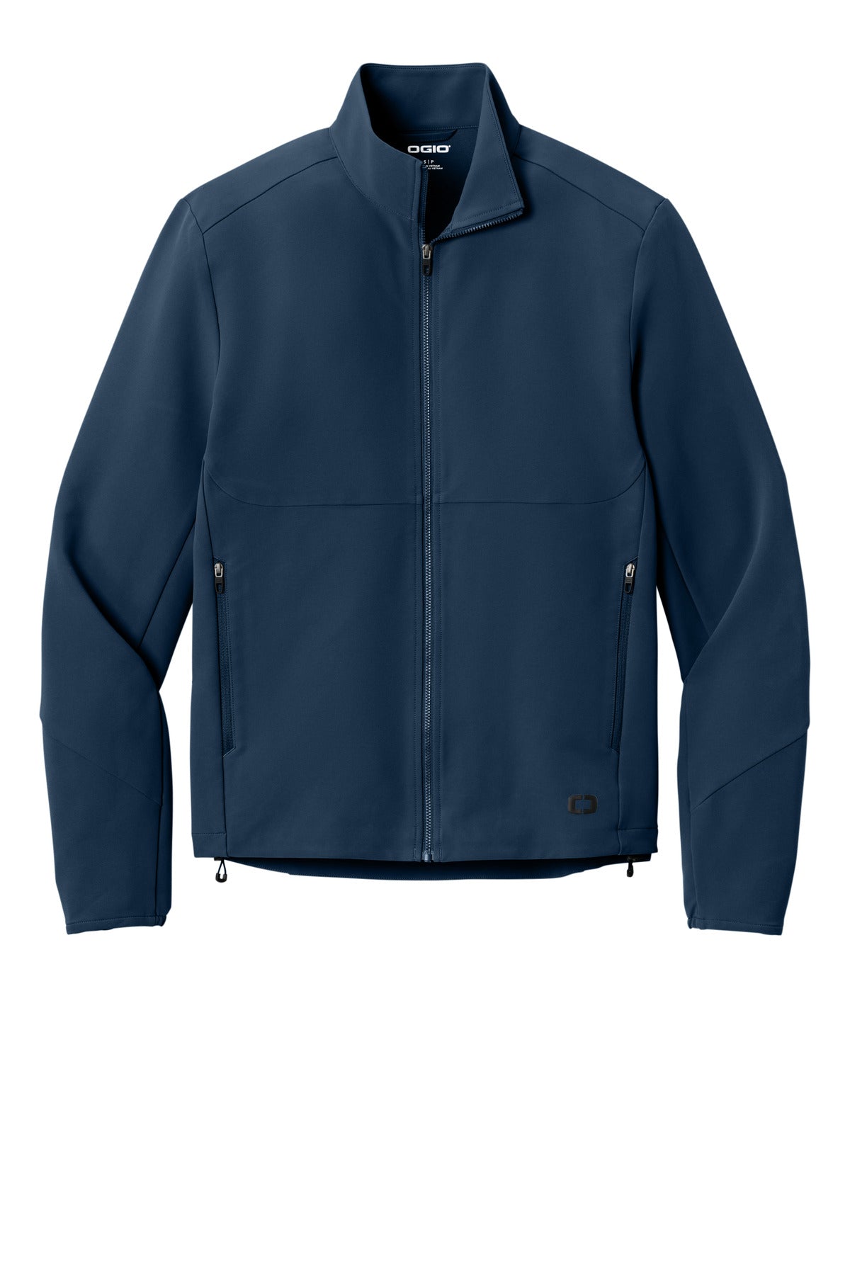 Front View of RiverBlNv OGIO Kinetic Soft Shell OG740 plain