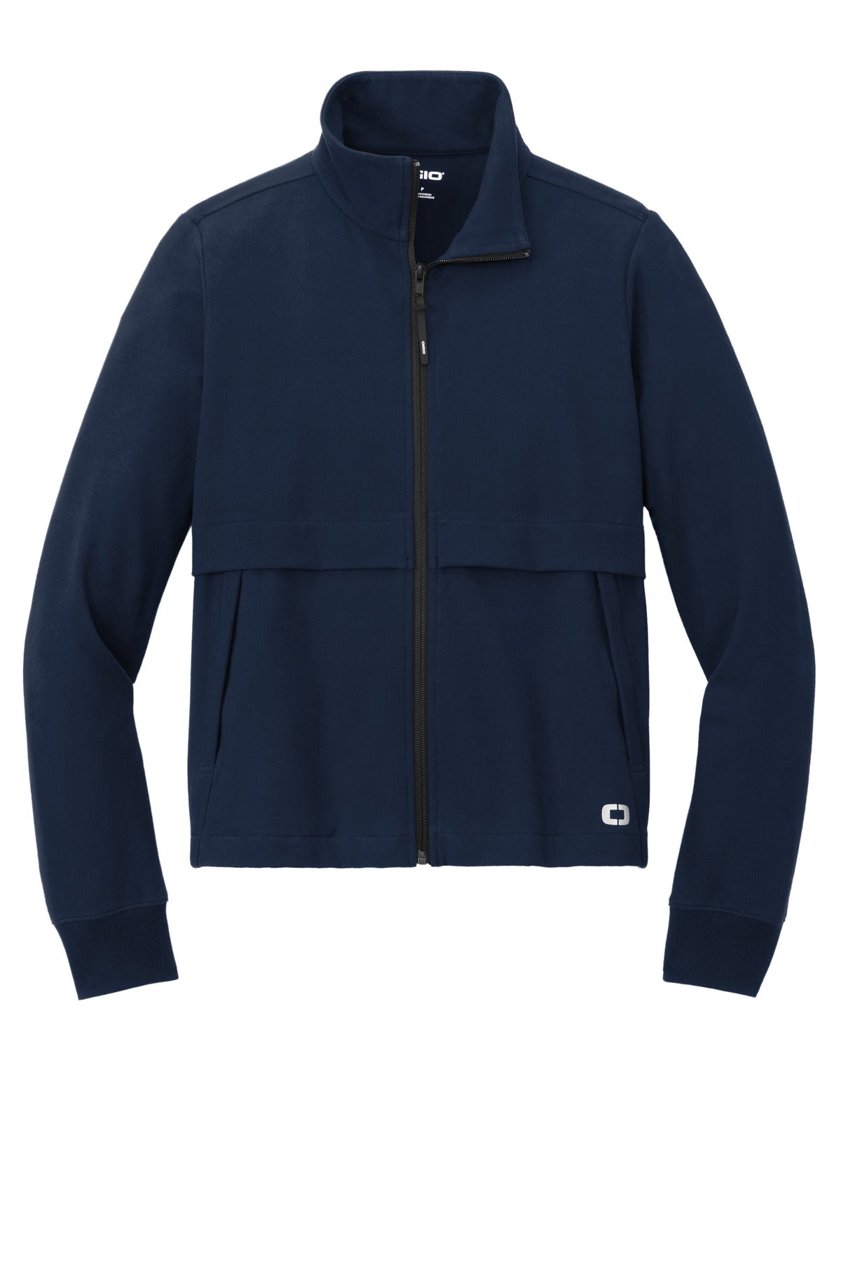 Front View of RiverBlNv OGIO Women's Outstretch Full-Zip LOG830 plain