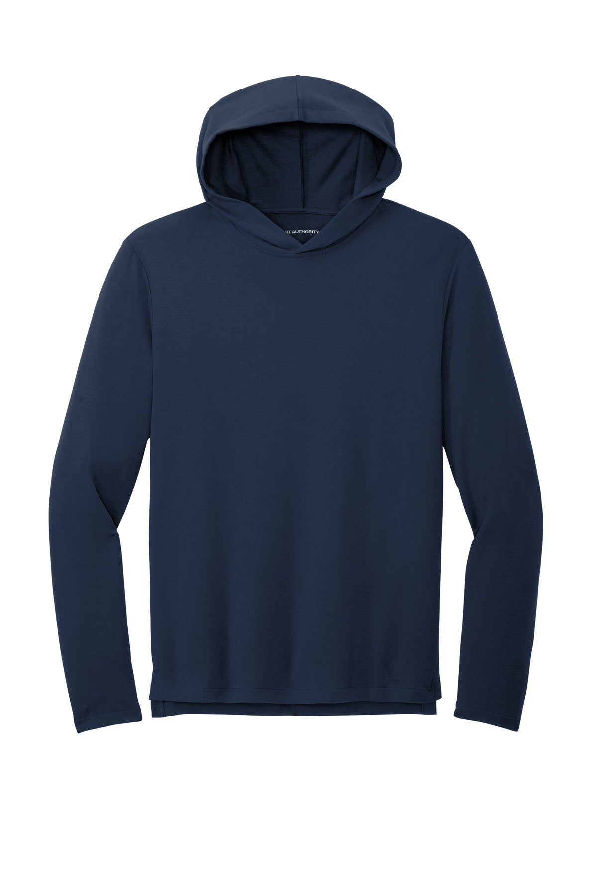 Front View of RiverBlNv Port Authority Microterry Pullover Hoodie K826 plain