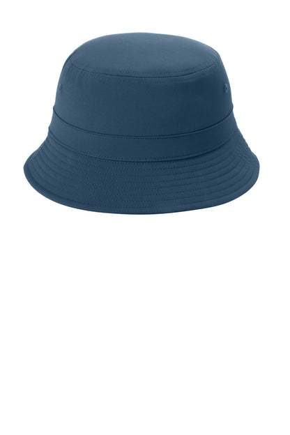 Front View of RiverBlNv Port Authority Poly Bucket Hat C980 plain