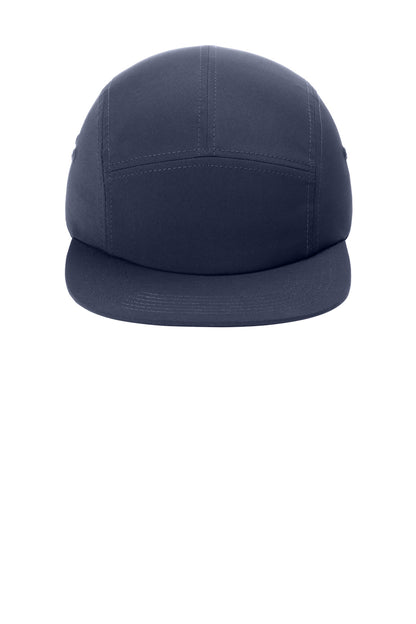 Front View of RiverBlNv Port Authority Poly Camper Cap C982 plain