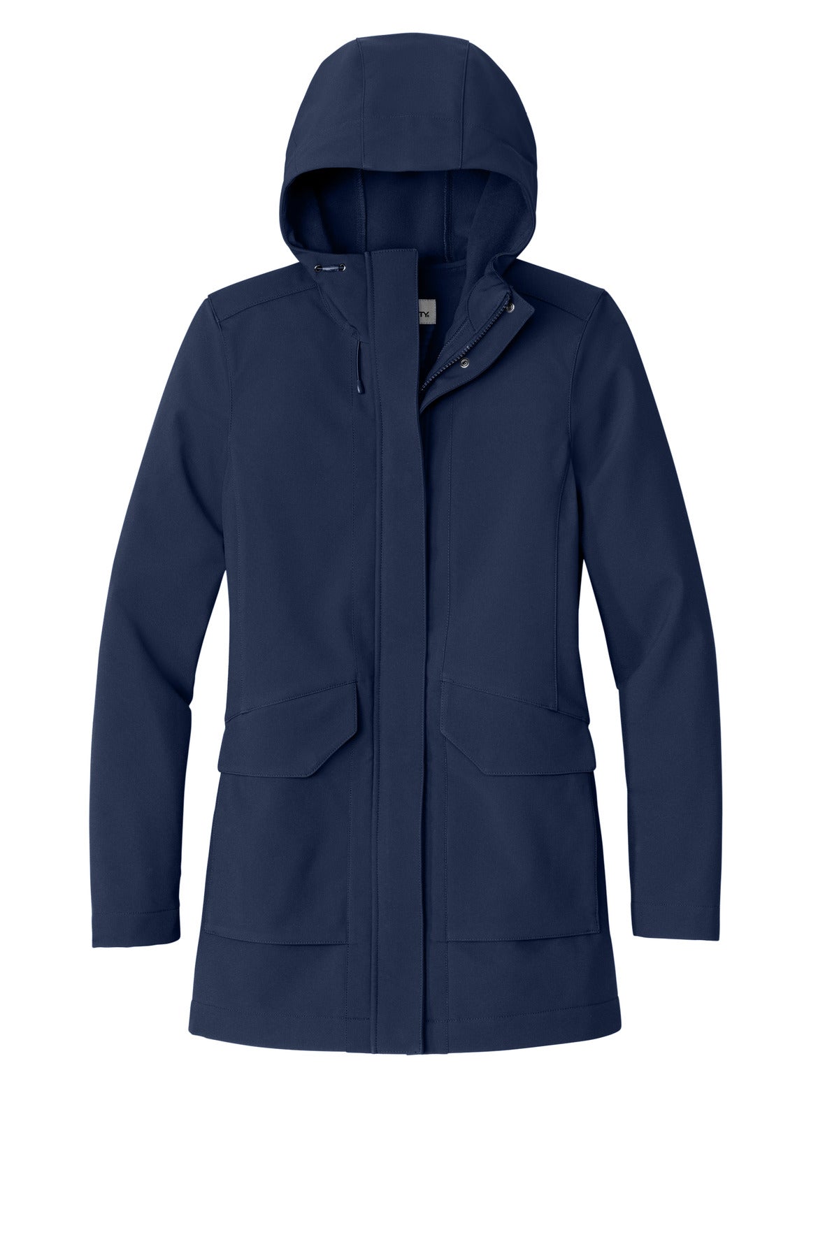 Front View of RiverBlNv Port Authority Women's Collective Outer Soft Shell Parka L919 plain