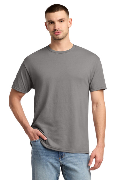 Front View of Rock Jerzees - Dri-Power 50/50 Cotton/Poly T-Shirt. 29M plain