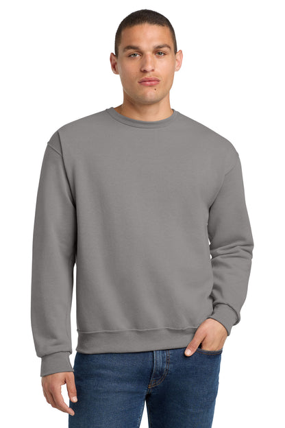 Front View of Rock Jerzees - NuBlend Crewneck Sweatshirt. 562M plain