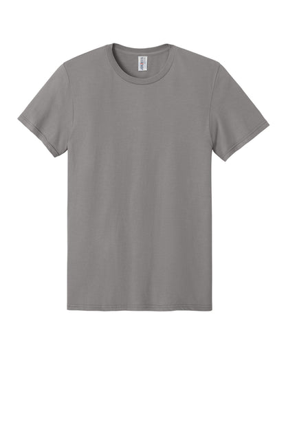 Front View of Rock Jerzees Ultimate Unisex Ring Spun T-Shirt IC46M plain