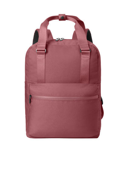 Front View of Rosewood Mercer+Mettle Claremont Handled Backpack MMB211 plain